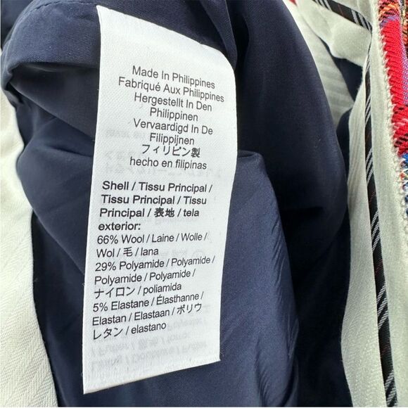 J. Crew Cameron High Rise Red Plaid Pants Size 0 - Picture 8 of 9